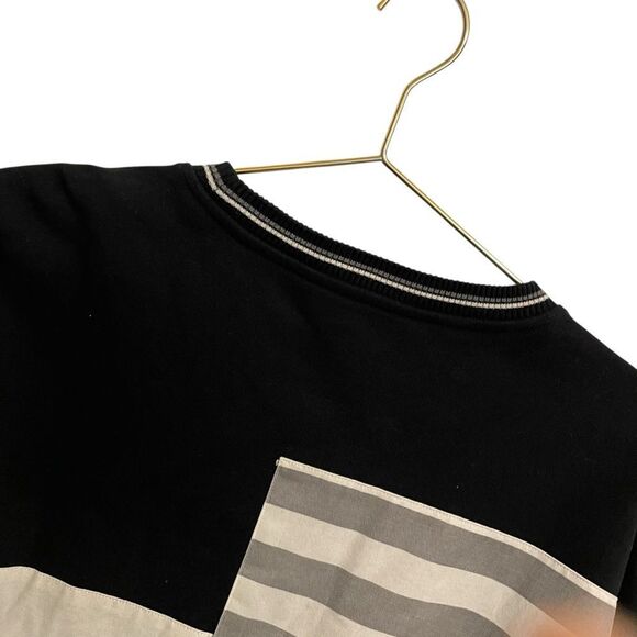 Teddy Fresh Box Paneled Crewneck Pullover Sweatshirt Unisex Streetwear MED NWT - Picture 5 of 7